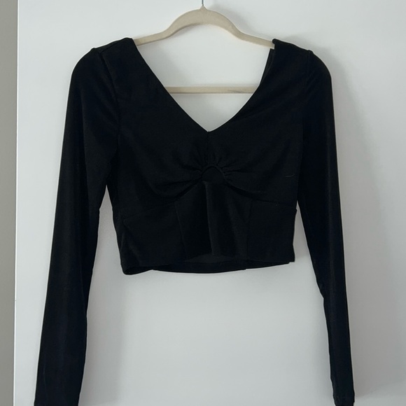 Forever 21 | Tops | Black Long Sleeve Sprinkle Top | Poshmark